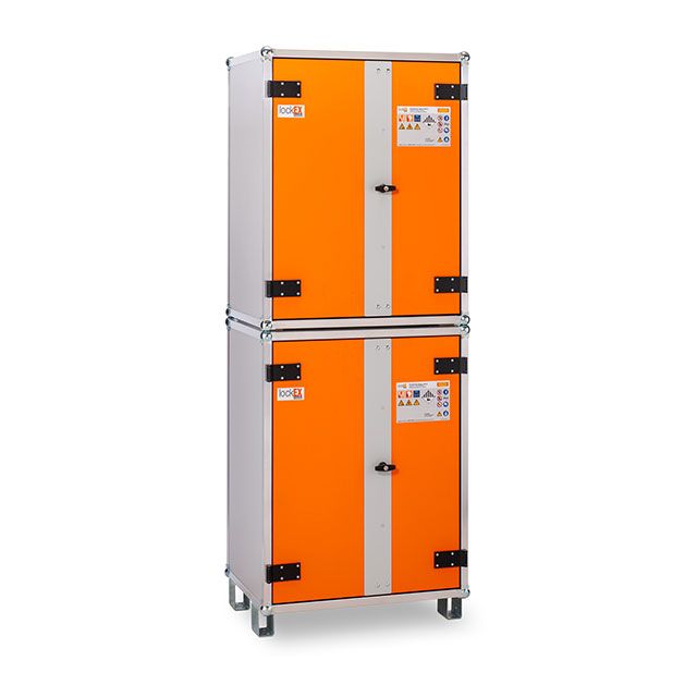 Akkumulátor-tárolószekrény 8/20 Basic 400 V – lockEX robbanásvédelemmel