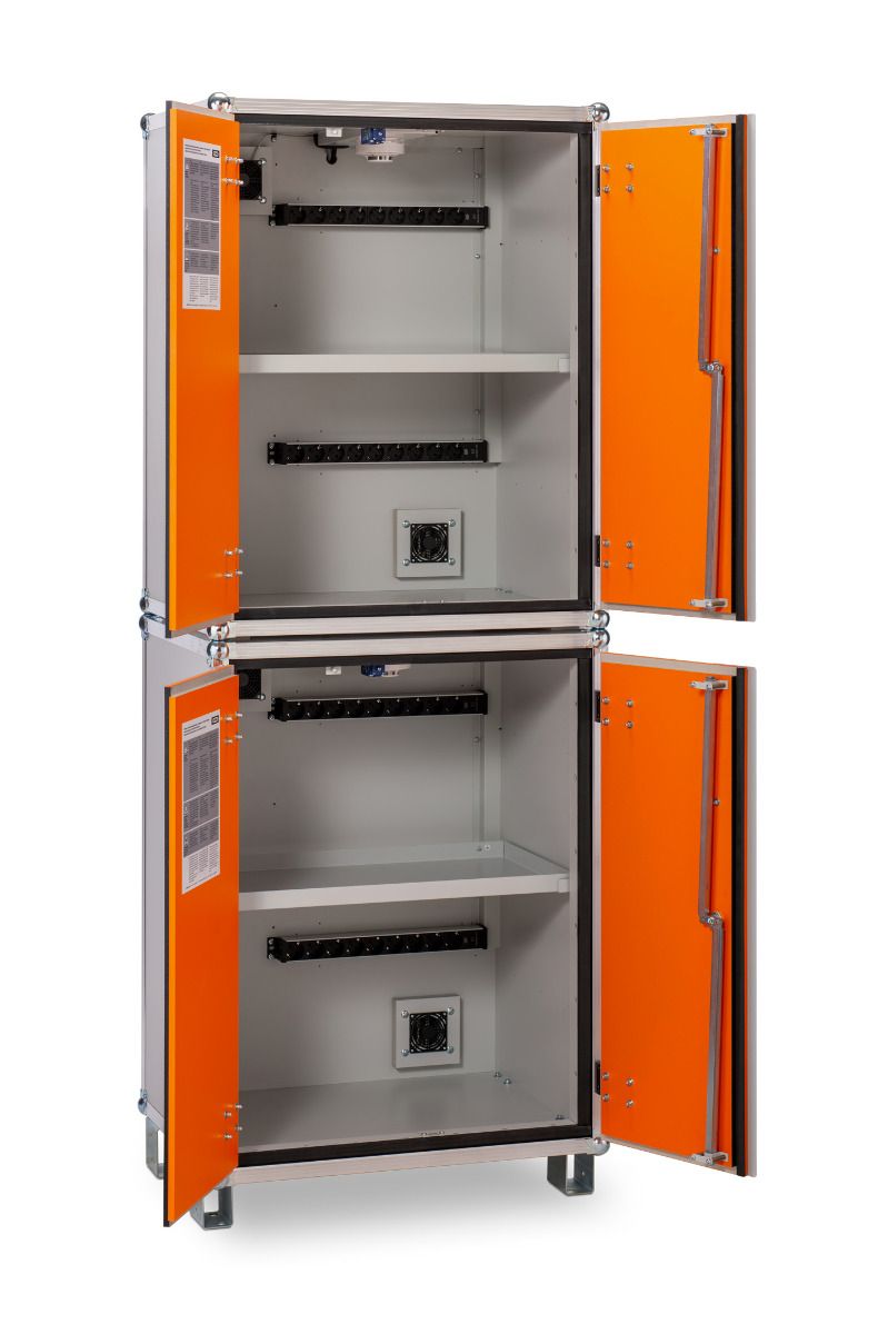 Akkumulátor-tárolószekrény 8/20 Premium 230 V – lockEX robbanásvédelemmel